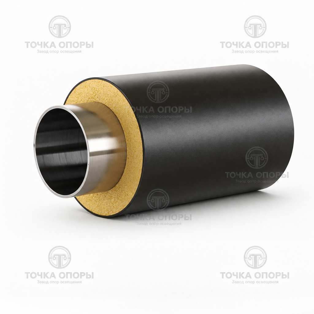 Труба стальная бесшовная в ППУ-изоляции 133х4 мм ГОСТ 30732-2006