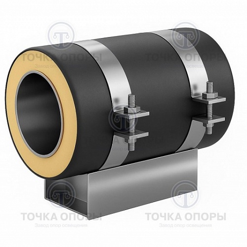 Скользящая опора СПОн 426/500.100 подкладная надземная для труб в ППУ